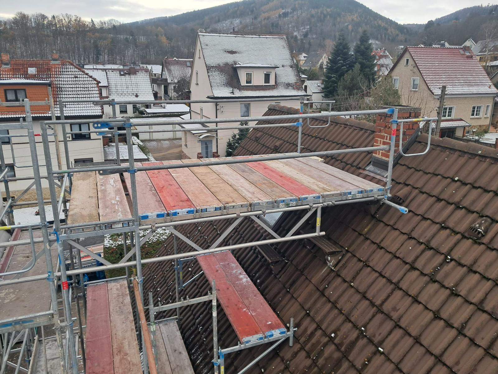 Saalfeld Schornsteingerüst 2024