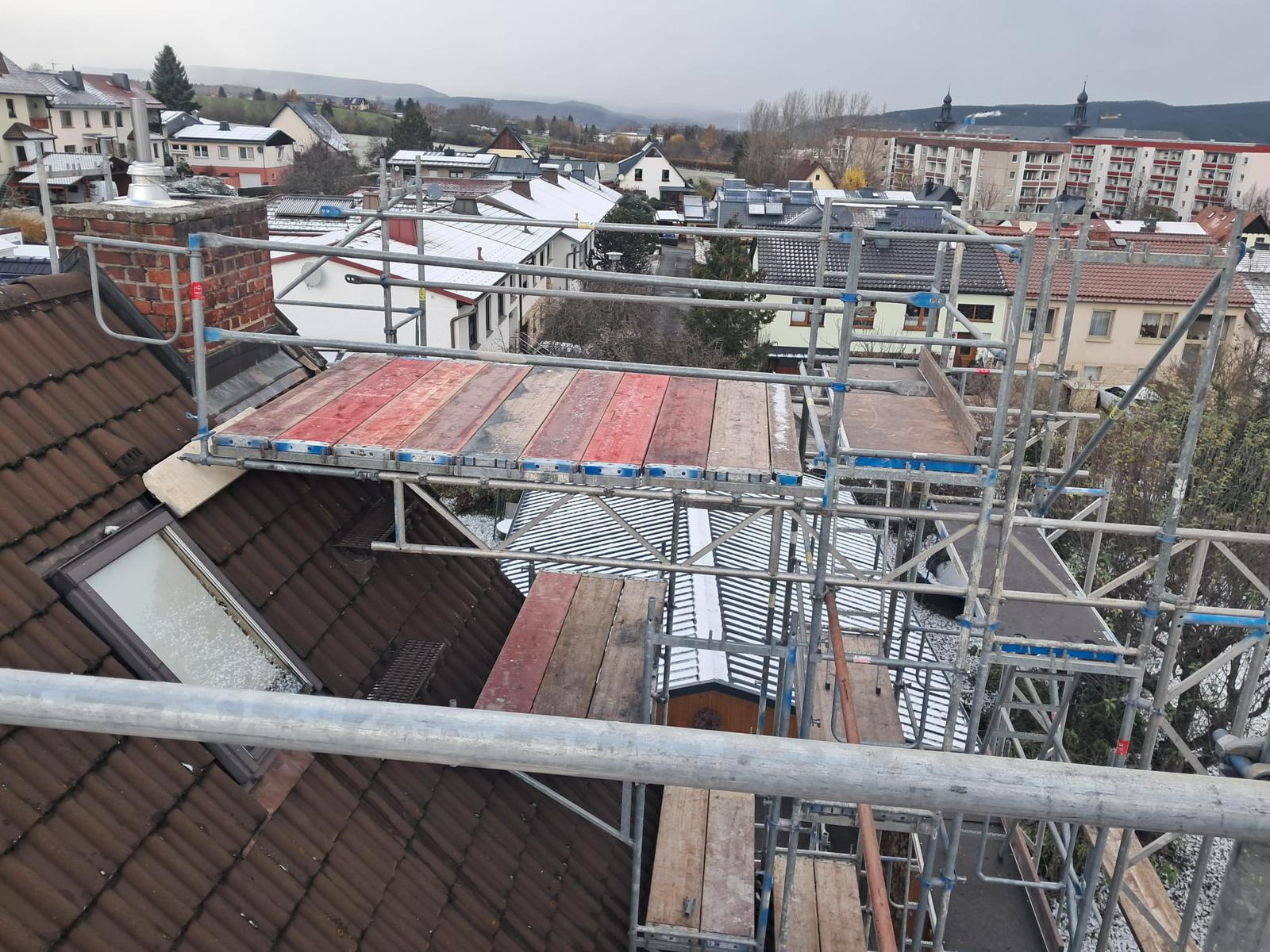 Saalfeld Schornsteingerüst 2024